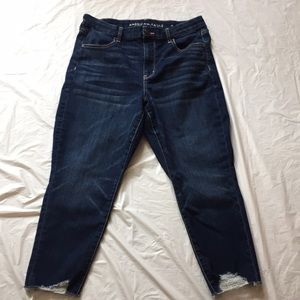 AE Curvy High Rise Jegging Crop Size 12S